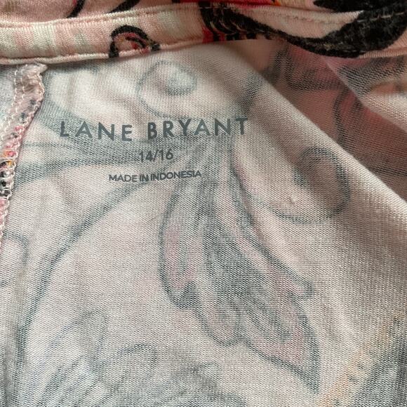 Lane Bryant Multicolor Floral Stretch Tank 14/16 - Picture 4 of 7